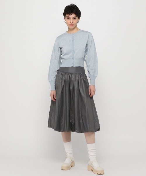 3.3 Field Trip （3.3フィールドトリップ）の「3.3 Field Trip／ソデリブラメニットカーディガン（カーディガン/ボレロ・レディース・ブラック/ブルー・FREE）」の14枚目の写真