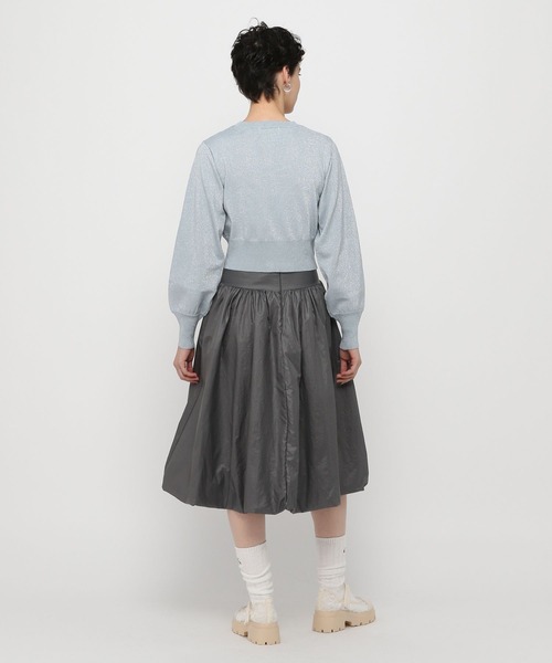 3.3 Field Trip （3.3フィールドトリップ）の「3.3 Field Trip／ソデリブラメニットカーディガン（カーディガン/ボレロ・レディース・ブラック/ブルー・FREE）」の16枚目の写真