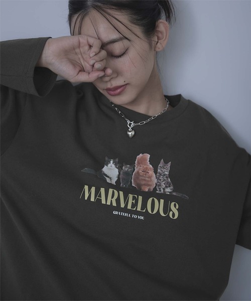 miette(ミエット)の「catプリントロンT(Tシャツ/カットソー・レディース・ホワイト系その他/グレー系その他2/ホワイト系その他2/グレー系その他・FREE)」の20枚目の写真