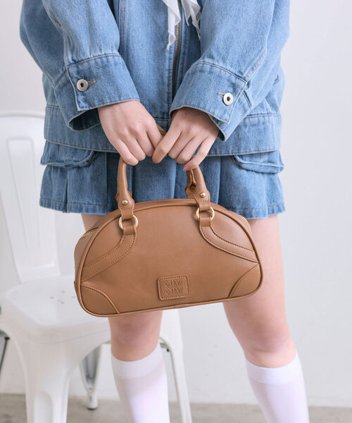 OLIVE des OLIVE（オリーブデオリーブ）の「ボーリングバッグ（ショルダーバッグ・レディース・アイボリー/キャメル/レッド・FREE）」の17枚目の写真