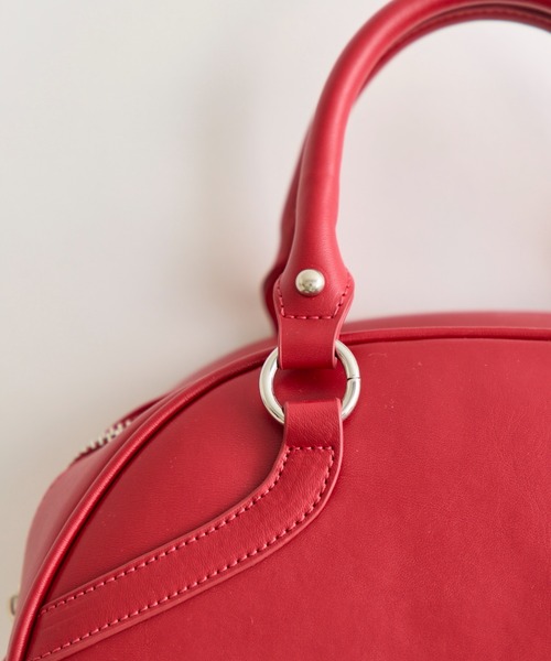 OLIVE des OLIVE（オリーブデオリーブ）の「ボーリングバッグ（ショルダーバッグ・レディース・アイボリー/キャメル/レッド・FREE）」の6枚目の写真