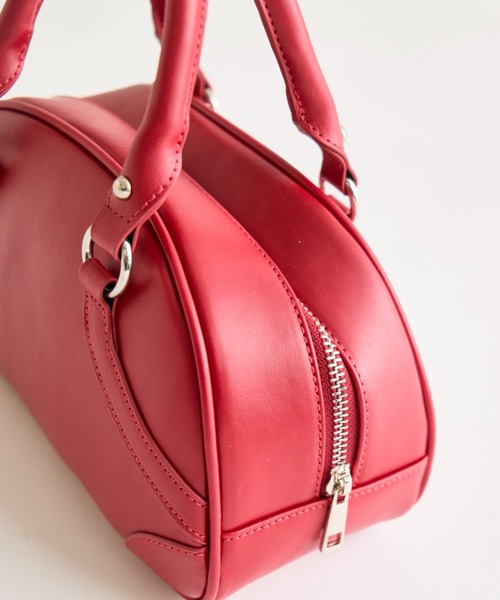 OLIVE des OLIVE（オリーブデオリーブ）の「ボーリングバッグ（ショルダーバッグ・レディース・アイボリー/キャメル/レッド・FREE）」の5枚目の写真