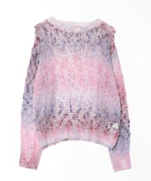 atmos pink | atmos pink カラフル透けニットTP (PINK)(ニット/セーター)
