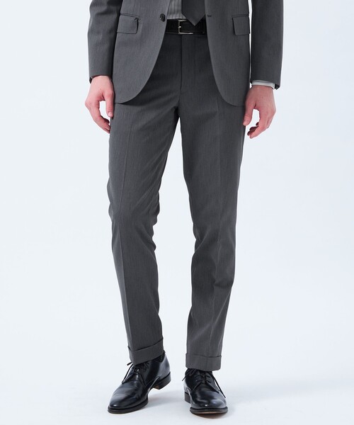 MACKINTOSH PHILOSOPHY（ﾏｯｷﾝﾄｯｼｭ ﾌｨﾛｿﾌｨｰ）の「トロッター エクストラソリッドトラウザーズ キャバリーツイル（その他パンツ・メンズ・ダークネイビー/グレー系その他2・38/40/42/36/44）」の2枚目の写真