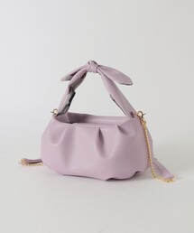 BLUE LABEL CRESTBRIDGE | ギャザーリボンレザーバッグ(ハンドバッグ)