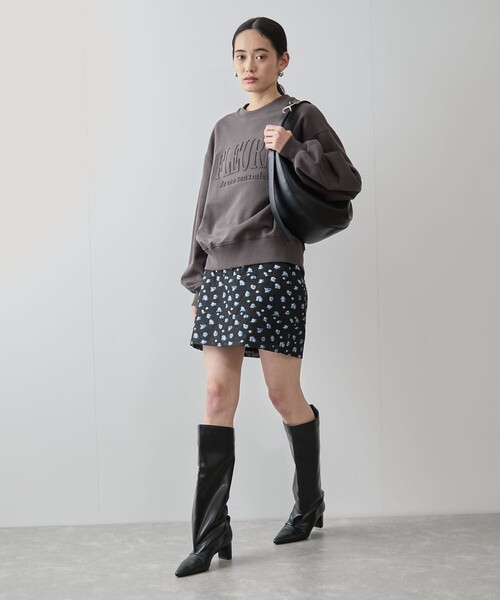 VIS(ビス)の「エンボスロゴスウェット(スウェット・レディース・チャコールグレー/ライトグレー/キナリ・FREE)」の8枚目の写真