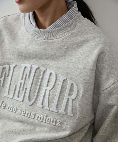 VIS(ビス)の「エンボスロゴスウェット(スウェット・レディース・チャコールグレー/ライトグレー/キナリ・FREE)」の15枚目の写真