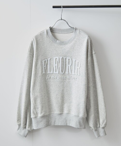 VIS(ビス)の「エンボスロゴスウェット(スウェット・レディース・チャコールグレー/ライトグレー/キナリ・FREE)」の16枚目の写真