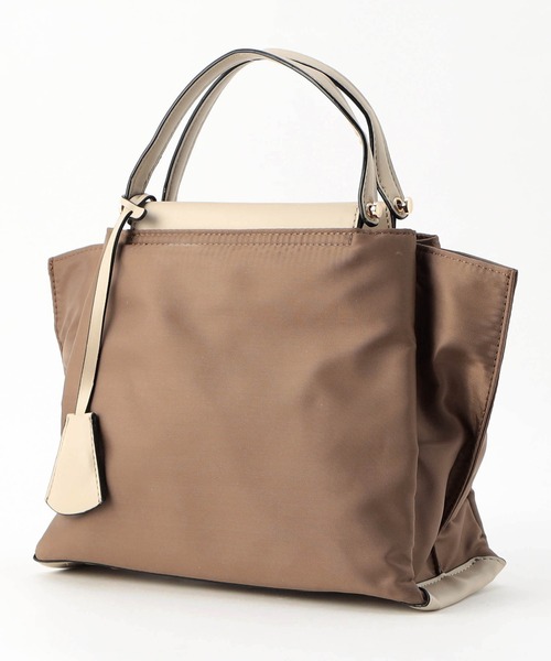 NICOLE white(ニコルホワイト)の「2WAYトートバッグ小(トートバッグ・レディース・グレー/モカ・FREE)」の3枚目の写真