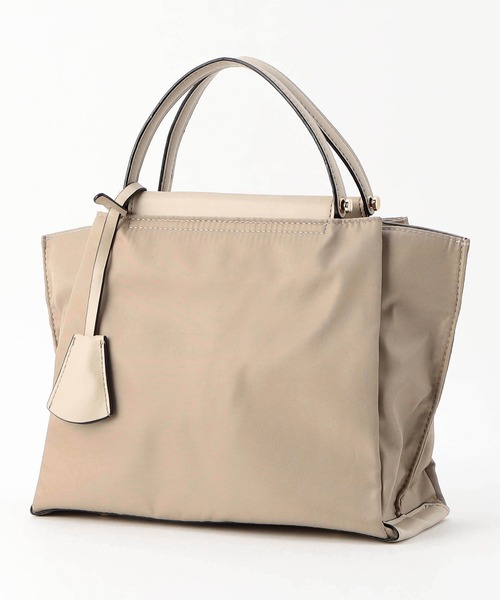 NICOLE white(ニコルホワイト)の「2WAYトートバッグ小(トートバッグ・レディース・グレー/モカ・FREE)」の4枚目の写真