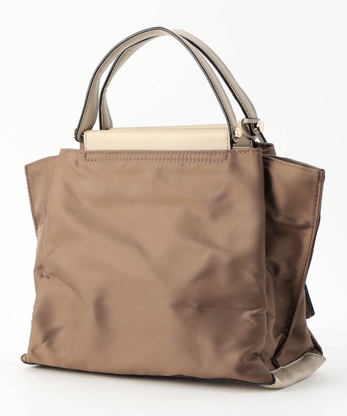 NICOLE white(ニコルホワイト)の「2WAYトートバッグ小(トートバッグ・レディース・グレー/モカ・FREE)」の5枚目の写真