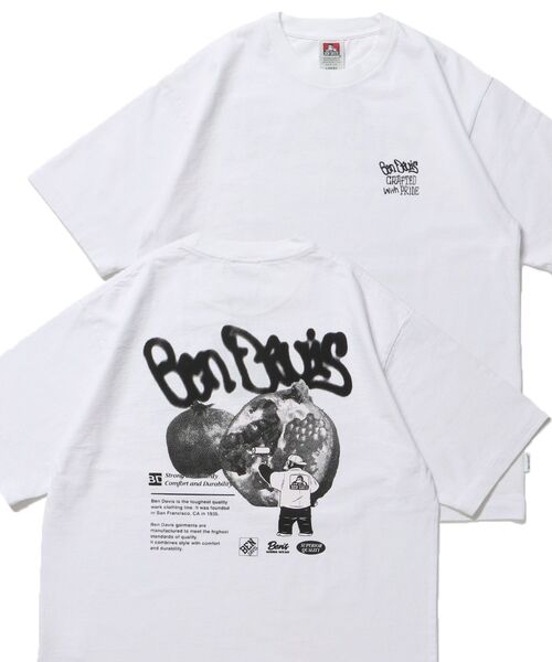 BEN DAVIS（ベンデイビス）の「【BEN DAVIS（ベンデイビス）】FRUITS VNTG TEE / Tシャツ 半袖 クルーネック オーバーサイズ（Tシャツ/カットソー・メンズ・カーキ/ブラック/ブラウン/ホワイト・X-LARGE/LARGE/MEDIUM）」の2枚目の写真