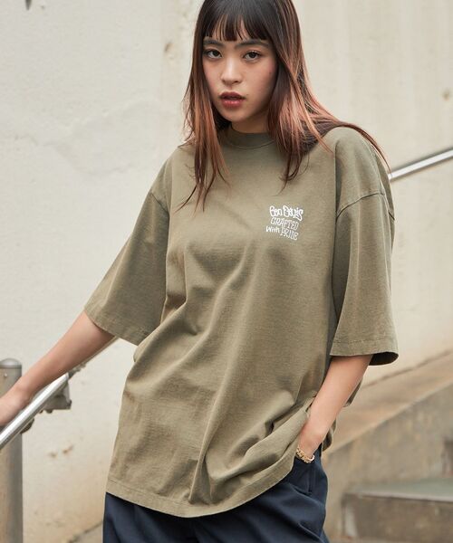 BEN DAVIS（ベンデイビス）の「【BEN DAVIS（ベンデイビス）】FRUITS VNTG TEE / Tシャツ 半袖 クルーネック オーバーサイズ（Tシャツ/カットソー・メンズ・カーキ/ブラック/ブラウン/ホワイト・X-LARGE/LARGE/MEDIUM）」の6枚目の写真