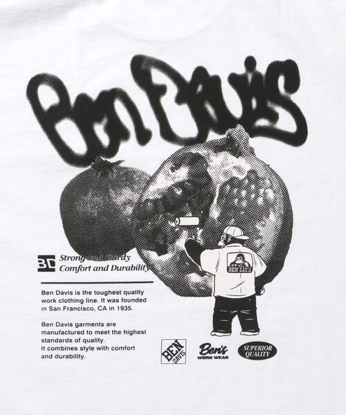 BEN DAVIS（ベンデイビス）の「【BEN DAVIS（ベンデイビス）】FRUITS VNTG TEE / Tシャツ 半袖 クルーネック オーバーサイズ（Tシャツ/カットソー・メンズ・カーキ/ブラック/ブラウン/ホワイト・X-LARGE/LARGE/MEDIUM）」の15枚目の写真