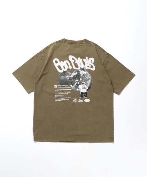 BEN DAVIS（ベンデイビス）の「【BEN DAVIS（ベンデイビス）】FRUITS VNTG TEE / Tシャツ 半袖 クルーネック オーバーサイズ（Tシャツ/カットソー・メンズ・カーキ/ブラック/ブラウン/ホワイト・X-LARGE/LARGE/MEDIUM）」の18枚目の写真
