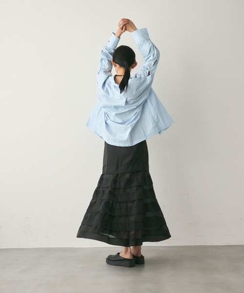 関税込/国内発送【RECTO】シースルーバックバンディングスカート sk028-01_1.jpg