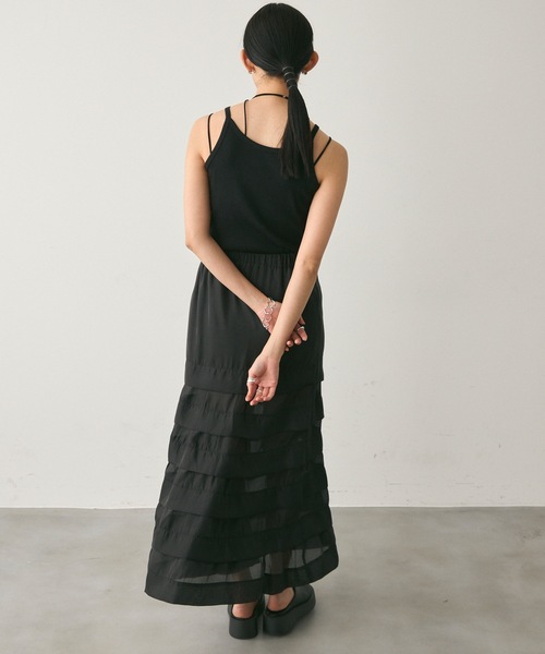 スカート M_ SEETHROUGH SKIRT Amazon.com: Milumia Women's 2 in 1 Sheer Mesh Skirt See