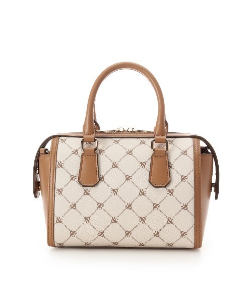 & chouette（アンドシュエット）の「モノグラム ミニボストンバッグ（ボストンバッグ・レディース・オフホワイト/ダークブラウン・FREE）」の4枚目の写真