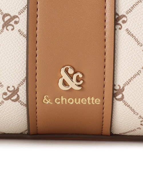 & chouette（アンドシュエット）の「モノグラム ミニボストンバッグ（ボストンバッグ・レディース・オフホワイト/ダークブラウン・FREE）」の6枚目の写真