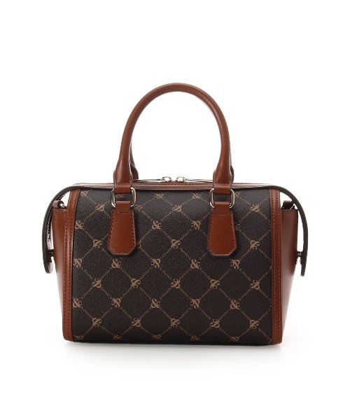 & chouette（アンドシュエット）の「モノグラム ミニボストンバッグ（ボストンバッグ・レディース・オフホワイト/ダークブラウン・FREE）」の9枚目の写真