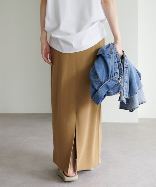 PUAL CE CIN(ピュアルセシン)の「【Du noir】ナロースカート(スカート・レディース・ブラック/ブルー/グレー/レッド/レンガ/ベージュ系/ブラウン・FREE)」の15枚目の写真