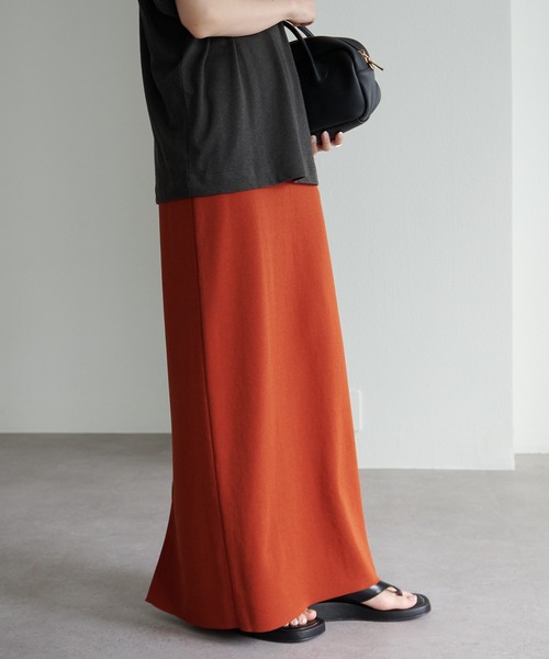 PUAL CE CIN(ピュアルセシン)の「【Du noir】ナロースカート(スカート・レディース・ブラック/ブルー/グレー/レッド/レンガ/ベージュ系/ブラウン・FREE)」の19枚目の写真