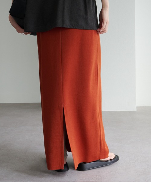 PUAL CE CIN(ピュアルセシン)の「【Du noir】ナロースカート(スカート・レディース・ブラック/ブルー/グレー/レッド/レンガ/ベージュ系/ブラウン・FREE)」の20枚目の写真