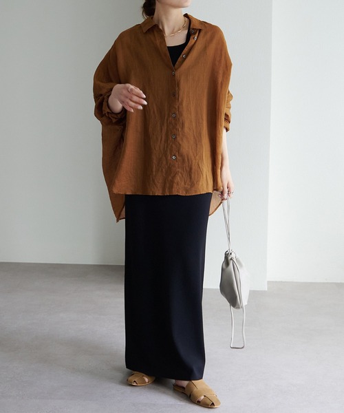 PUAL CE CIN(ピュアルセシン)の「【Du noir】ナロースカート(スカート・レディース・ブラック/ブルー/グレー/レッド/レンガ/ベージュ系/ブラウン・FREE)」の12枚目の写真