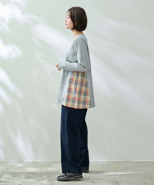 Arnold Palmer（アーノルドパーマー）の「パーマーチェック ドッキング チュニック（チュニック・レディース・ブラック/ライトベージュ/杢グレー・S/L/M）」の21枚目の写真