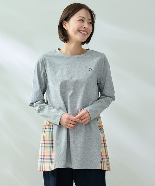 Arnold Palmer（アーノルドパーマー）の「パーマーチェック ドッキング チュニック（チュニック・レディース・ブラック/ライトベージュ/杢グレー・S/L/M）」の7枚目の写真