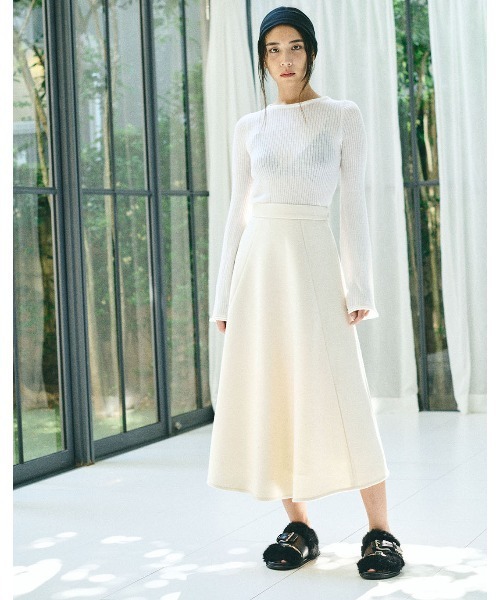 mikomori(ミコモリ)の「LONG SKIRT(スカート・レディース・オフホワイト・SMALL/MEDIUM)」の4枚目の写真
