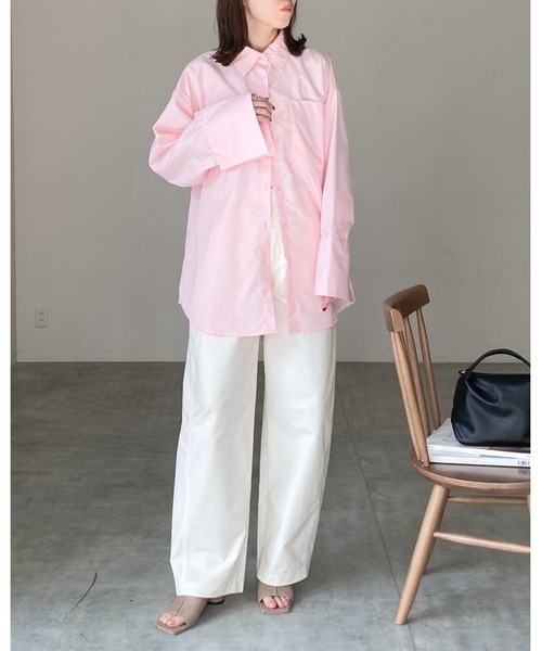 ブラウス？ ノット付きシアーブラウス(ブラウス・シャツ)｜TOPS（トップス