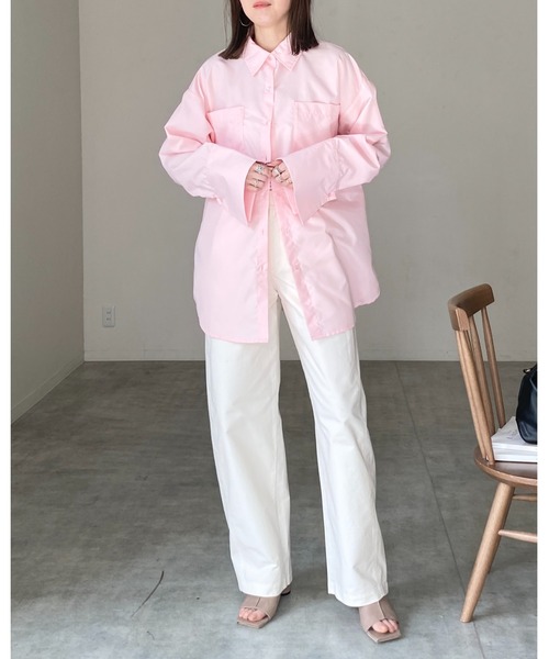 EVERYDAY I LIKE. Big Washシャツ 襟ワイヤー 長袖pu9 EVERYDAY I LIKE. Big Washシャツ 襟ワイヤー 長袖pu9 EVERYDAY