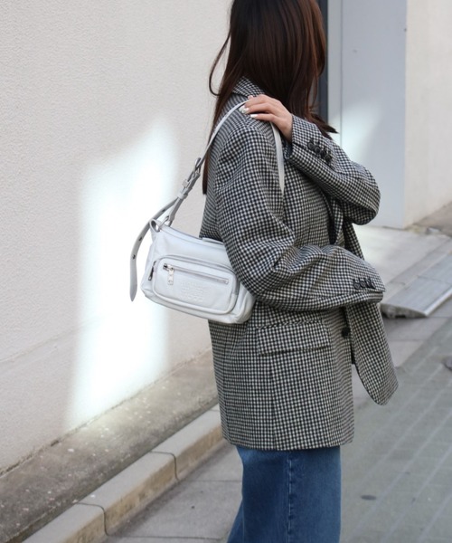 MARGESHIRWOOD ホーボーバッグ Outpocket Hobo MARGESHERWOOD】OUTPOCKET HOBO MINI WH(ショルダーバッグ