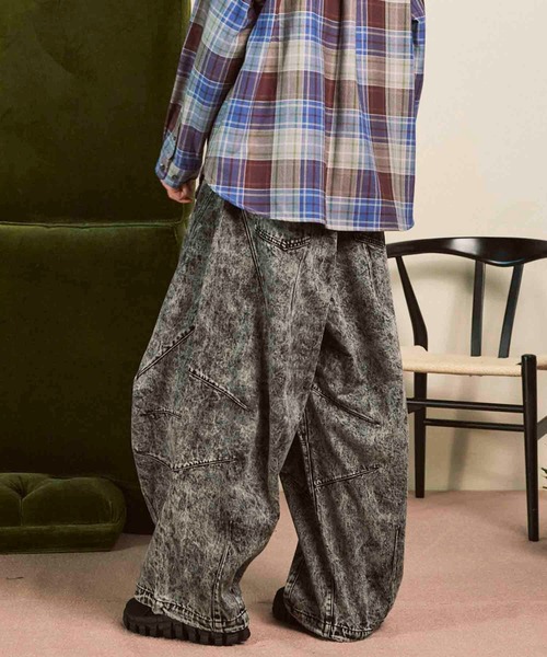 【未使用】メゾンスペシャル プライムワイドデニムバルーンパンツ ユニセックス 0 UNISEX》Prime-Wide Denim Balloon Pants/プライムワイドデニム
