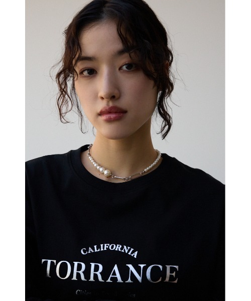 AZUL by moussy（アズールバイマウジー）の「2WAYミックスネックレス（ネックレス・レディース・ホワイト/シルバー・FREE）」の4枚目の写真