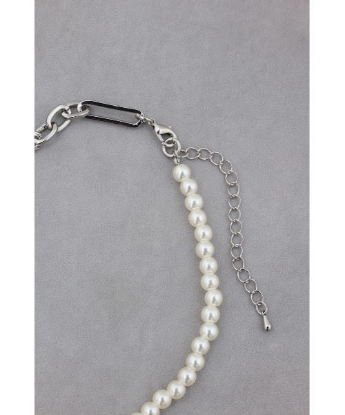 AZUL by moussy（アズールバイマウジー）の「2WAYミックスネックレス（ネックレス・レディース・ホワイト/シルバー・FREE）」の8枚目の写真