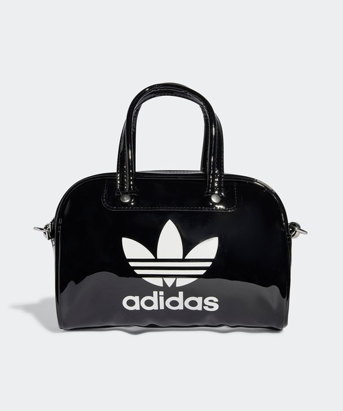 adidas(アディダス)の「adidas/アディダス HERI AC MINI BOWLING ミニボウリングバッグ(ハンドバッグ・レディース・ホワイト×ブラック/ミント/ピンク系・FREE)」の2枚目の写真