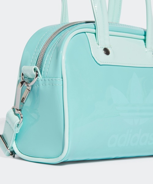 adidas(アディダス)の「adidas/アディダス HERI AC MINI BOWLING ミニボウリングバッグ(ハンドバッグ・レディース・ホワイト×ブラック/ミント/ピンク系・FREE)」の11枚目の写真