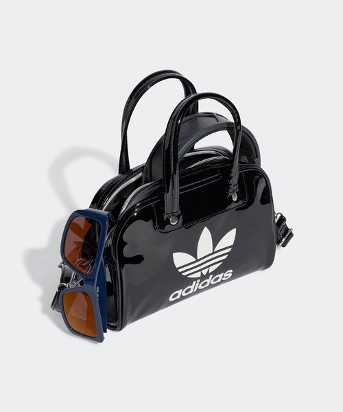 adidas(アディダス)の「adidas/アディダス HERI AC MINI BOWLING ミニボウリングバッグ(ハンドバッグ・レディース・ホワイト×ブラック/ミント/ピンク系・FREE)」の4枚目の写真
