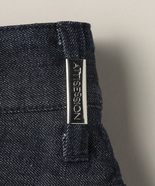 ATTISESSION(アティセッション)の「<ATTISESSION>ワイド デニムパンツ 3/402(デニムパンツ・レディース・モカ/ネイビー・36/38)」の8枚目の写真