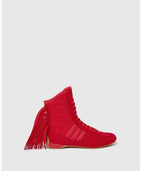 STELLA McCARTNEY（ステラマッカートニー）の「Rasant Fringe High-Top Trainers / ラサント フリンジ ハイカット スニーカー（スニーカー・レディース・レッド・5.5/4.5）」の2枚目の写真