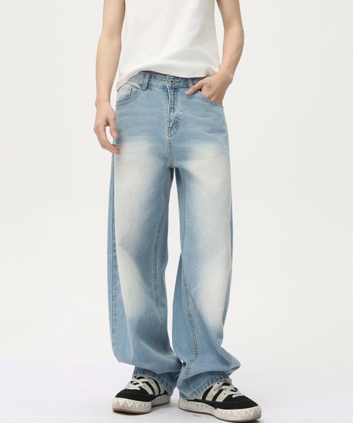 【新品タグ付き】2025S/S Y's ワイズ ワンショルダーデニムパンツ完売品 セール】サスツキワイドデニムパンツ/907725（デニムパンツ