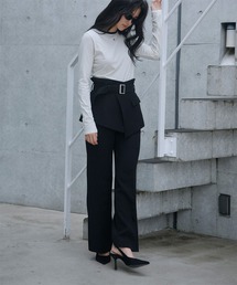SLIM FRALE PANTS/スリムフレアパンツ（スラックス）｜JOSE MOON