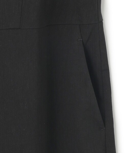 セール】【洗える】リネンレーヨンストレッチ スクエアネック