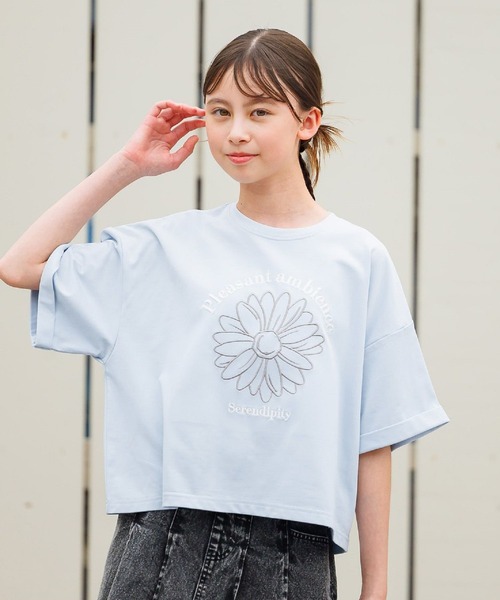 めきチョパセリ セール】ヘビロッTEEワイドモチーフ/324954（Tシャツ/カットソー