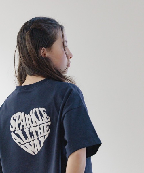 GLOBAL WORK（グローバルワーク）の「ヘビロッTEEワイドモチーフ/324954（Tシャツ/カットソー・キッズ・ホワイト系6/ホワイト系5/サックスブルー/ネイビー/チャコール/ホワイト系4/ブルー系2・130cm/140cm/150cm/160cm）」の6枚目の写真