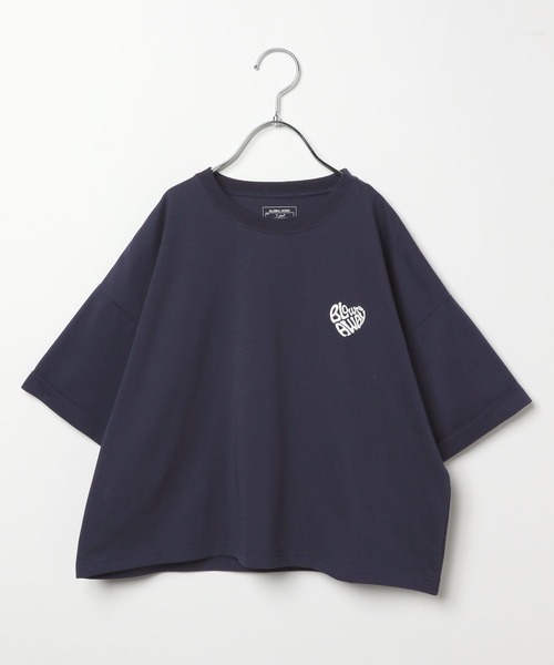 GLOBAL WORK（グローバルワーク）の「ヘビロッTEEワイドモチーフ/324954（Tシャツ/カットソー・キッズ・ホワイト系6/ホワイト系5/サックスブルー/ネイビー/チャコール/ホワイト系4/ブルー系2・130cm/140cm/150cm/160cm）」の15枚目の写真