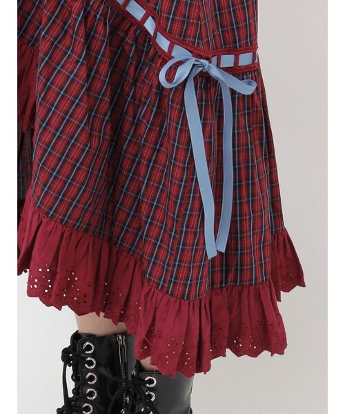 セール】リボンステッチアシメロングスカート【セットアップ対応】夏服