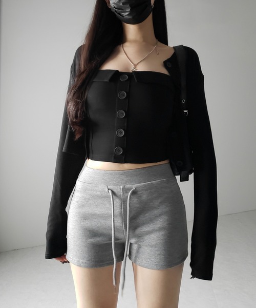 me+em select(ミームセレクト)の「【 2color /3size 】マイクロミニスウェットショートパンツ / micro mini sweat short pants(その他パンツ・レディース・グレー/ブラック・SMALL/MEDIUM/LARGE)」の19枚目の写真